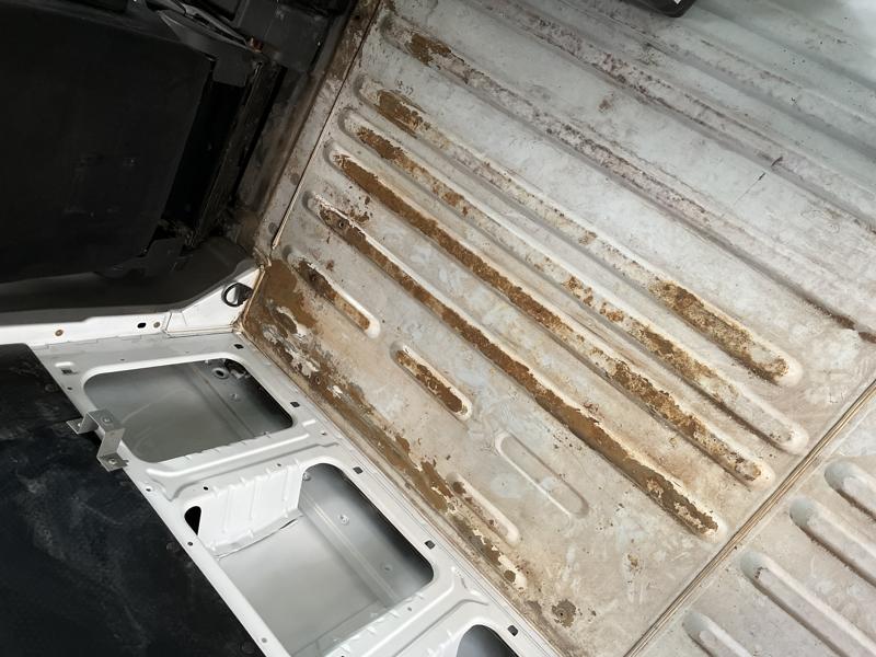 rusty van floor