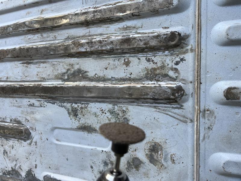 rusty van floor